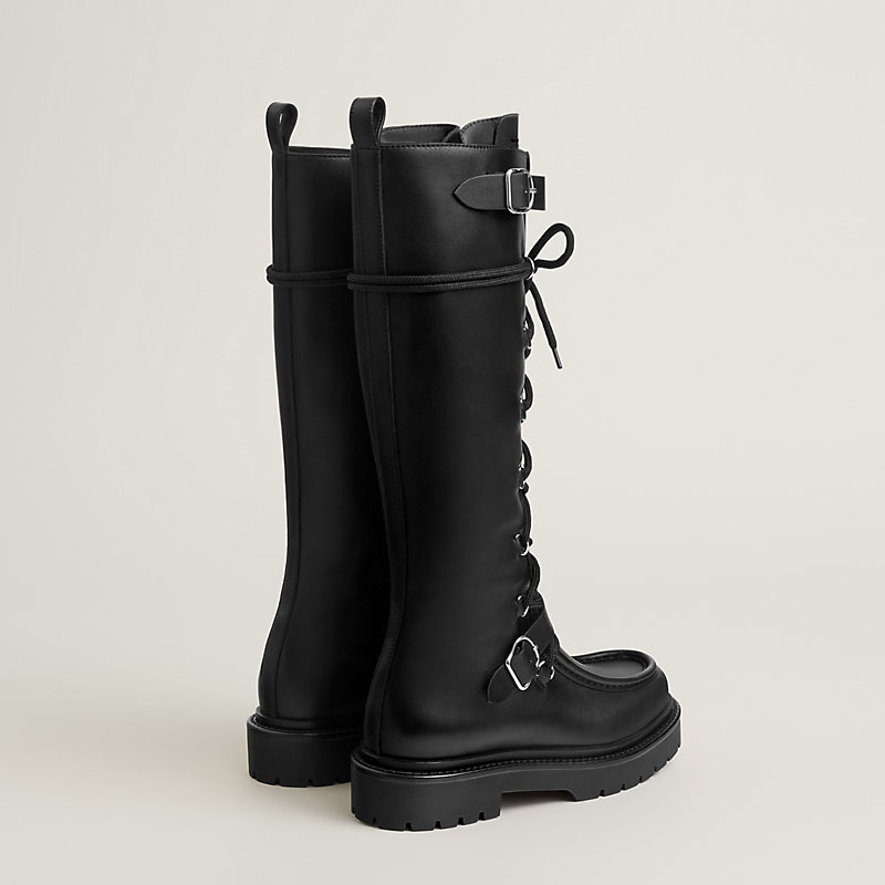 ヘアアクセサリー herlipto Back Slit Long Boots black 38 Landscape boot - Black | Hermès Canada